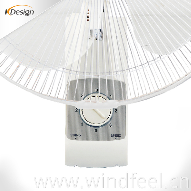 Wall mounted electric fans cheap price white indoor wall fan noiseless good brand electric wall fans for house